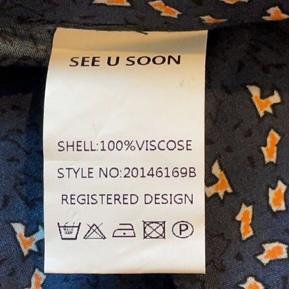 NWT See U Soon Anthropologie Blue Slim Ankle Trouser Pants Office Career Sz 4 - Picture 13 of 13